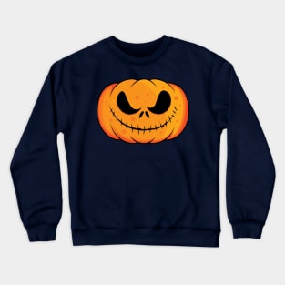 Pumpkin Scary Head Halloween Crewneck Sweatshirt